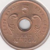 38-171 Восточная Африка 5 центов 1964г. Бронза - 38-171 Восточная Африка 5 центов 1964г. Бронза
