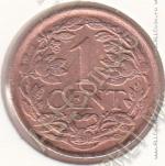 10-20 Нидерланды 1 цент 1921г. КМ # 152 бронза 2,5гр. 19мм