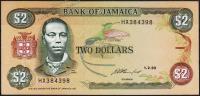 Банкнота Ямайка 2 доллара 1993 года. P.69e - UNC