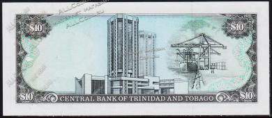 Тринидад и Тобаго 10 долларов 1985г. Р.38а - UNC - Тринидад и Тобаго 10 долларов 1985г. Р.38а - UNC