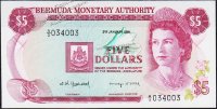 Банкнота Бермуды 5 долларов 1981 года. P.29в - UNC