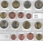 Италия набор 8 Евро монет 2010г.