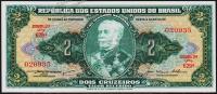 Банкнота Бразилия 2 крузейро 1956-58 года. P.157А.в - UNC