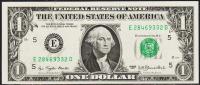 Банкнота США 1 доллар 1977 года. Р.462а - UNC "E" E-D