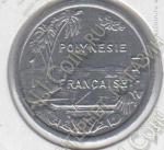 арт505 Французская Полинезия 1 франк 1996г. КМ#11 UNC Алюминий 1,3гр. 23мм