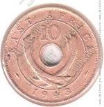6-78 Восточная Африка 10 центов 1943 г. KM# 26.2SA Бронза 