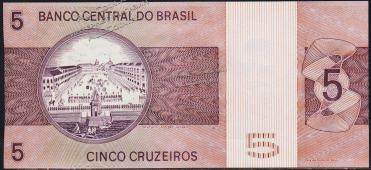 Бразилия 5 крузейро 1973г. Р.192в - UNC - Бразилия 5 крузейро 1973г. Р.192в - UNC