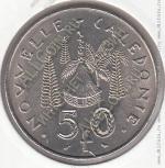 16-109 Новая Каледония 50 франков 1972г. КМ # 13 UNC никель 15,0гр. 33мм