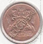21-126 Тринидад и Тобаго 1 цент 1966г. КМ # 1 бронза 1,95гр. 17,8мм