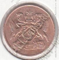21-126 Тринидад и Тобаго 1 цент 1966г. КМ # 1 бронза 1,95гр. 17,8мм
