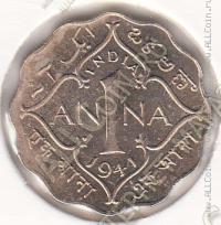28-72 Индия 1 анна 1941 г. КМ # 537 медно-никелевая