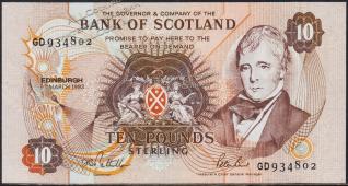 Шотландия 10 фунтов 1993г. P.117(2) - UNC - Шотландия 10 фунтов 1993г. P.117(2) - UNC