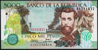 Колумбия 5000 песо 31.07.2010г. P.452l - UNC