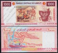 Джибути 1000 франков 2005г. P.42 UNC