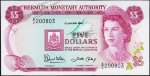 Банкнота Бермуды 5 долларов 1986 года. P.29с - UNC