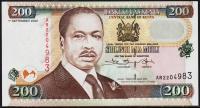 Кения 200 шиллингов 2002г. P.38g - UNC
