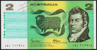 Австралия 2 доллара 1985г. P.43е - UNC - Австралия 2 доллара 1985г. P.43е - UNC