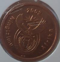 Н2-144 Африка 5 центов 2002г. Бронза.