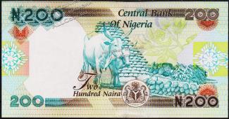 Банкнота Нигерия 200 найра 2017 года. P.NEW - UNC - Банкнота Нигерия 200 найра 2017 года. P.NEW - UNC