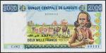 Джибути 2000 франков 2005г. P.43 UNC