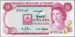 Банкнота Бермуды 5 долларов 1988 года. P.29d - UNC