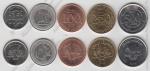 Ливан набор 5 монет 2002-12г. UNC (арт148)