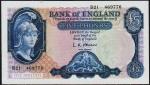Великобритания 5 фунтов 1957г. Р.371 UNC