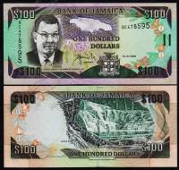 Ямайка 100 долларов 2002г. P.80в - UNC