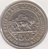 37-12 Восточная Африка 50 центов 1948г.  - 37-12 Восточная Африка 50 центов 1948г. 