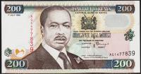 Кения 200 шиллингов 1998г. P.38c - UNC