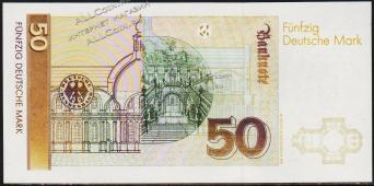 ФРГ (Германия) 50 марок 1993г. P.40c - UNC - ФРГ (Германия) 50 марок 1993г. P.40c - UNC