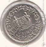 24-10 Суринам 25 центов 1989г. КМ # 14а UNC сталь покрытая никелем 3,5гр. 20мм