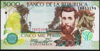 Колумбия 5000 песо 18.08.2007г. P.452i - UNC