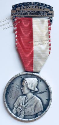 #094 Швейцария спорт Медаль Знаки