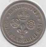 24-58 Маврикий 1/4 рупии 1951г. 