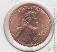 арт491 США 1 цент 2011Р КМ#468 UNC 