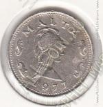 20-178 Мальта 2 цента 1977г. КМ # 9 медно-никелевая 2,25гр. 17,78мм