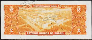 Бразилия 2 крузейро 1944г. Р.133 UNC - Бразилия 2 крузейро 1944г. Р.133 UNC