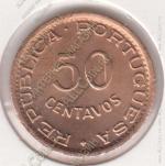 2-142 Гвинея-Бисау 50 сентаво 1952г. KM# 8 UNC бронза