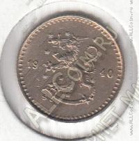 21-43 Финляндия 25 пенни 1940г. КМ # 25 медно-никелевая  1,27гр. 16мм