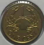 Н1-35 Сейшелы 1 цент 2004г. UNC