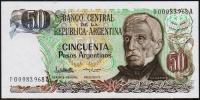 Аргентина 50 песо аргентино 1983-84г. P.314(1-1) - UNC