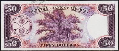 Либерия 50 долларов 2011г. P.29e - UNC - Либерия 50 долларов 2011г. P.29e - UNC