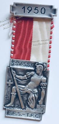 #095 Швейцария спорт Медаль Знаки