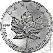 Канада 5 долларов 2013г. (арт414) Серебро 999 вес 31,1гр. UNC /Кленовый лист/ - Канада 5 долларов 2013г. (арт414) Серебро 999 вес 31,1гр. UNC /Кленовый лист/