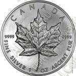 Канада 5 долларов 2013г. (арт414) Серебро 999 вес 31,1гр. UNC /Кленовый лист/