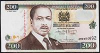 Кения 200 шиллингов 2001г. P.38f - UNC