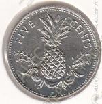 25-54 Багамы 5 центов 2005г.