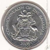 25-54 Багамы 5 центов 2005г. - 25-54 Багамы 5 центов 2005г.