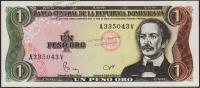 Банкнота Доминикана 1 песо 1984 года. P.126а(2) - UNC